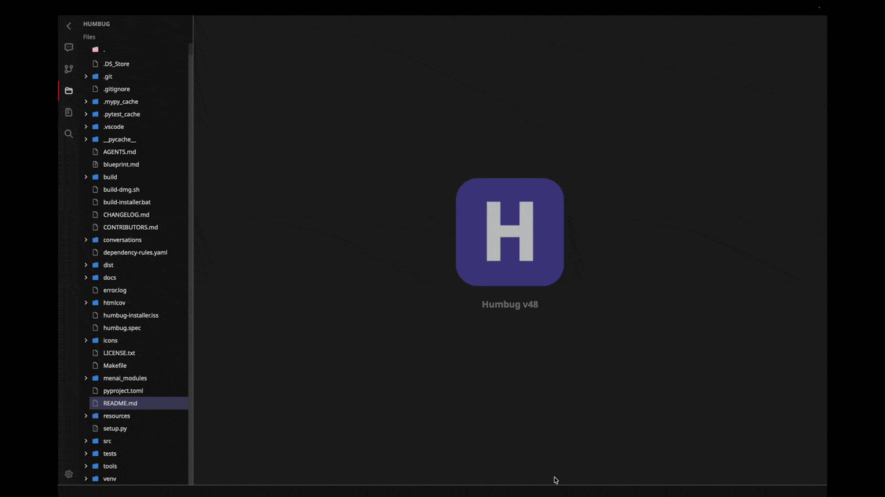 A quick demo of Humbug v48